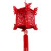 1 Pair Chinese Red Lantern 3D Puzzle Palace Lantern for New Year Spring Festival Celebration