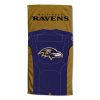 [Personalization Only] OFFICIAL NFL Jersey Personalized Beach Towel - Baltimore Ravens