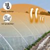 VEVOR Greenhouse Film 12 x 28 ft, Greenhouse Polyethylene Film 6 Mil Thickness, Greenhouse Plastic Greenhouse Clear Plastic Film UV Resistant