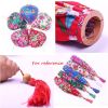 Creative Chinese Cloth Lantern Colorful Home Garden Hanging Decor Decorative Lampshade 14" , Rose red flowers