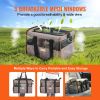 VEVOR Cat Carrier with Wheels, Airline Approved Rolling Pet Carrier with Telescopic Handle and Shoulder Strap