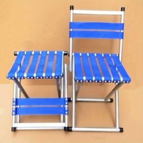 1pc Durable Folding Stool; Portable Stool For Camping Fishing; Fishing Accessories (Items: Backrest, Color: Blue)